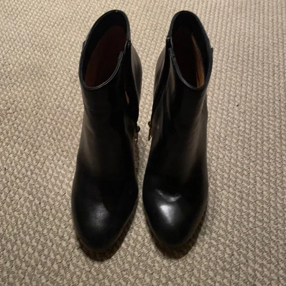 Coach Black Booties Size 7 - Picture 1 of 9